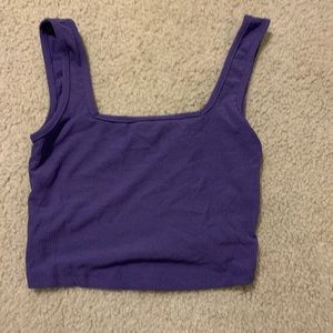 Purple SHEIN cropped tank top size small